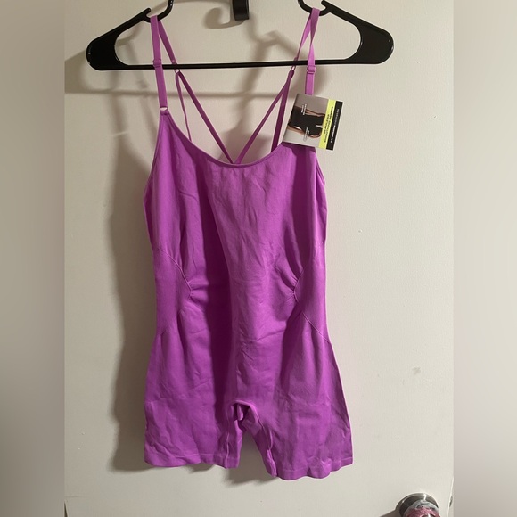 Fushia Body Shapeware Romper - Picture 1 of 6